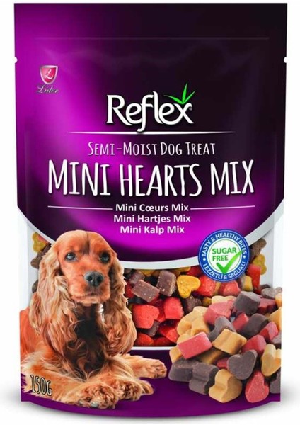 Semi Moist Mini Kalp Mix Köpek Ödül Maması 150 gr.