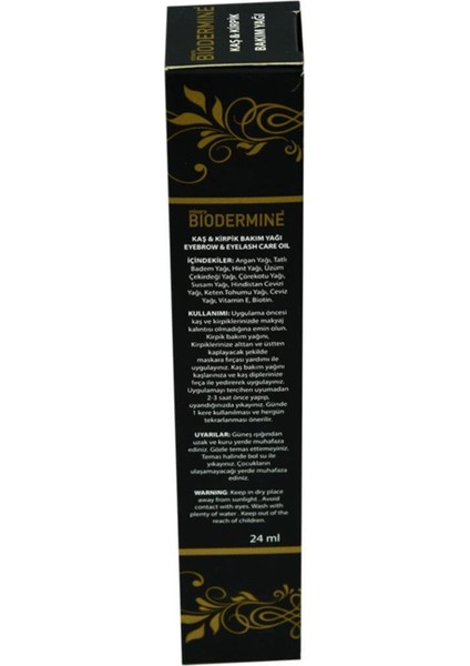 Kaş ve Kirpik Bakım Yağı Argan Yağlı E Vitaminli 24 ml