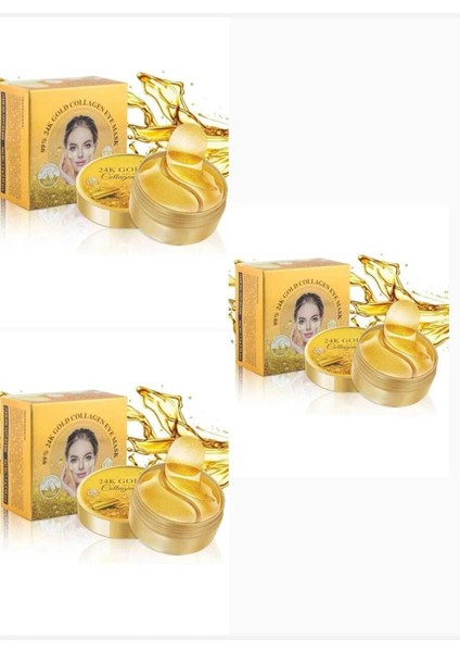 Roesıa Rose Cosmetics Collagen Göz Altı Maskesi Gold 3 Adet