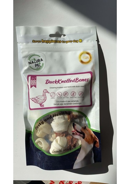 Eco Duck Knotted Bones Ördek Etli Düğüm Kemik 100gr