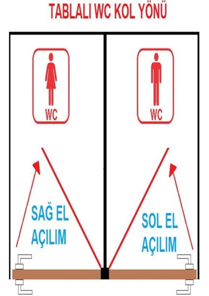 Anka/anka Aynalı (Wc) Kapı Kolu Nikel Saten (Sol)