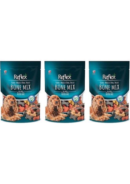 Semi Moist Kemik Mix Köpek Ödülü 150 gr x 3 Paket