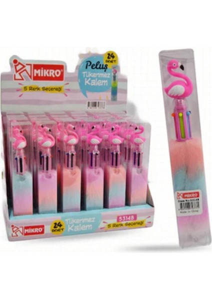 Pembe Renkli Flamingo Peluş Tükenmez Kalem Mikro Peluş Tükenmez fiyatları