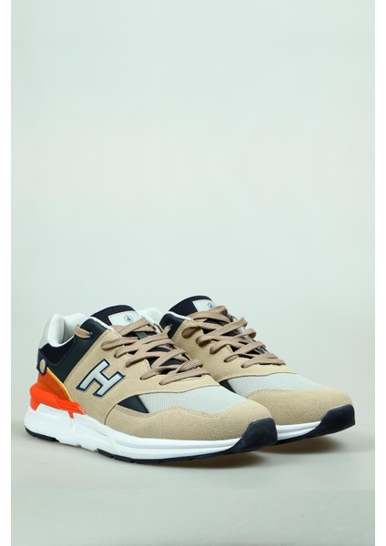 Coolest Memory Foam Bej Erkek Sneaker Ayakkabı 490 256003-M