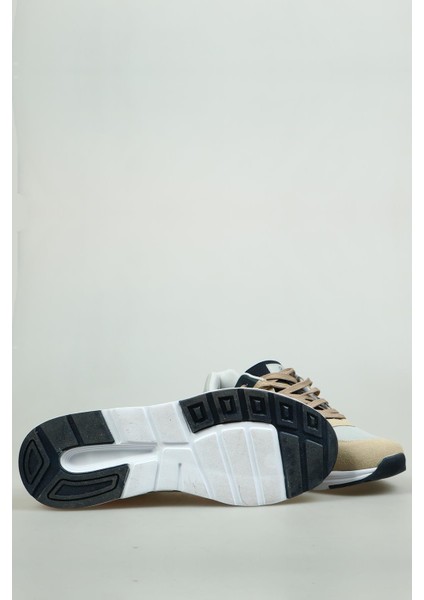 Coolest Memory Foam Bej Erkek Sneaker Ayakkabı 490 256003-M