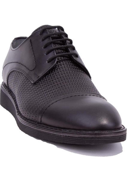 DMA08-2237 Siyah Günlük Deri Erkek Ayakkabı