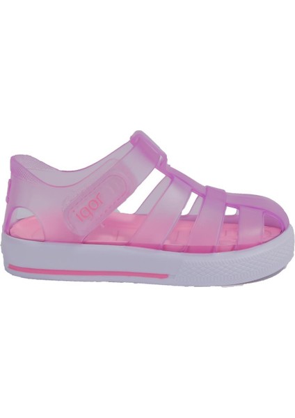 S10171 Star Pembe Ortopedik Günlük Kız Çocuk Sandalet