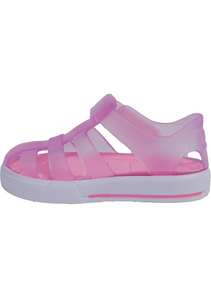 S10171 Star Pembe Ortopedik Günlük Kız Çocuk Sandalet