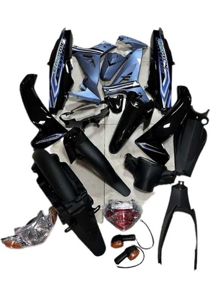 Yamaha Crypton C8 Komple Siyah Grenaj Kaporta Seti Cs Dp2