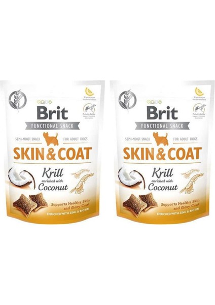Functional Snack Skin Coat Kril ve Hindistan Cevizli Köpek Ödül Maması 150 gr x 2