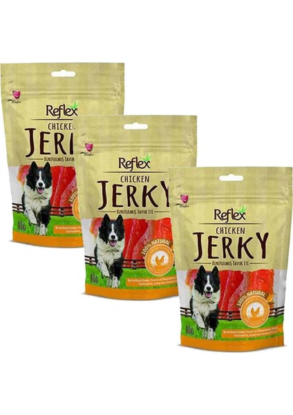 Reflex Tavuklu Parça Fileto Doğal Köpek Ödülü 80 gr 3'lü Set