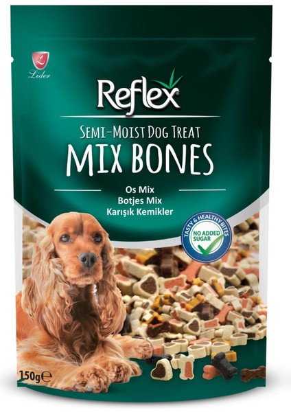 Reflex Semi-Moist Köpek Ödülü Mix Bones 150 gr