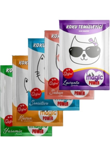 Magic Power Karışık Koku Giderici 25GR 5'li Paket