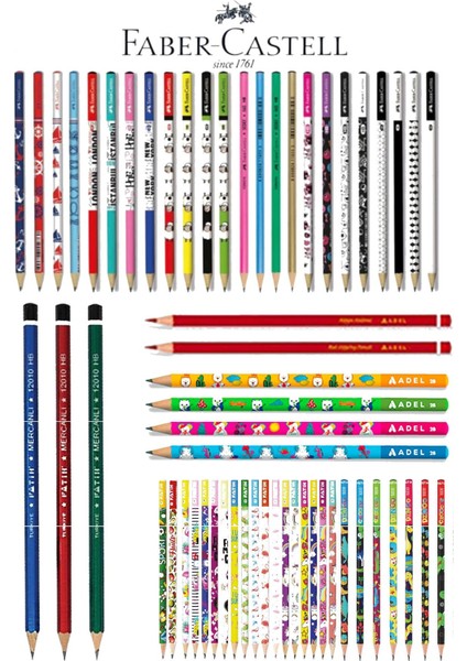 Faber Castell Kaliteli Karışık 12'li Kurşun Kalem