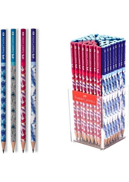 Faber Castell Peacock Yuvarlak Kurşun Kalem 4 Adet