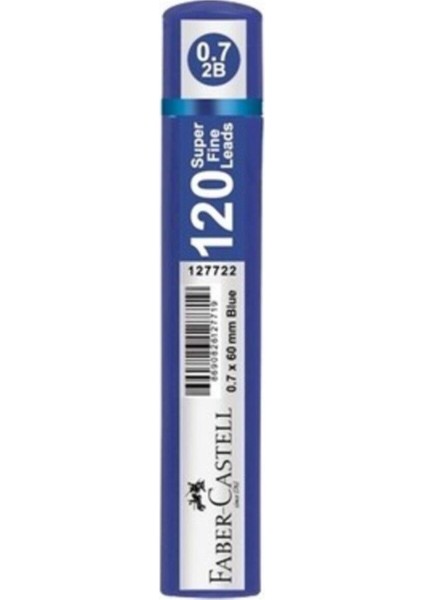 Faber Castell Min 0.7 2b 60MM, 120`LI Mavi Tüp