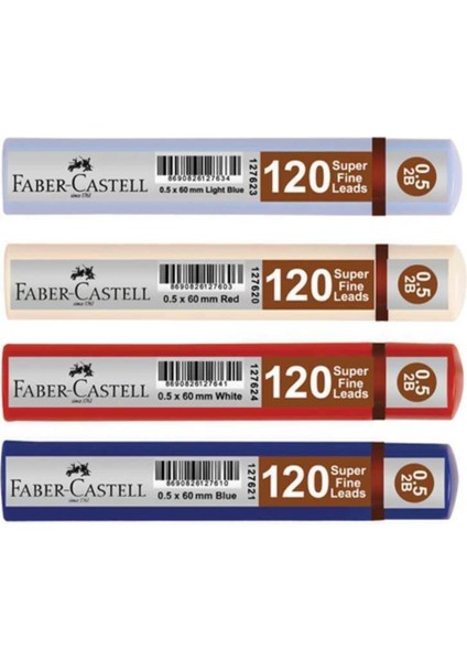Faber Castell Min 0.7 2b 60MM, 120`LI Mavi Tüp