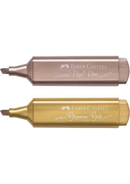 Faber Castell Faber Metalik Fosforlu 2 Renk Rose & Gold