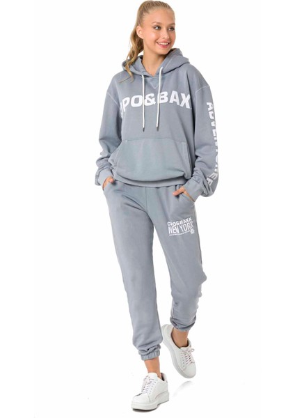 WLR148 Gri Jogging Eşofman Takımı