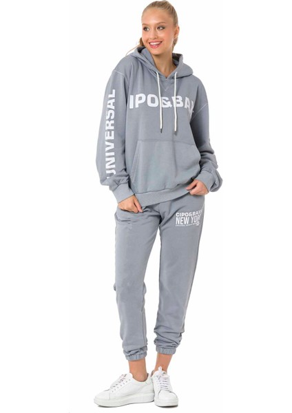 WLR148 Gri Jogging Eşofman Takımı