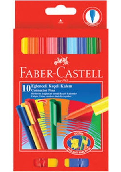 Faber Castell Faber-Castell Eğlenceli Keçeli Kalem,10'lu