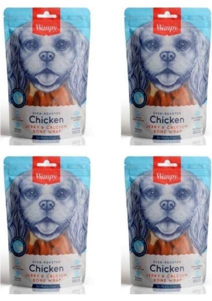 Kalsiyumlu grerçek Tavuk Köpek Ödülü 100 gr x 4 Adet