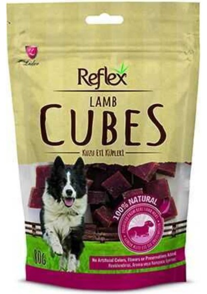 Köpek Ödül Maması Kuzulu Küp 80 gr Lamb Cubes