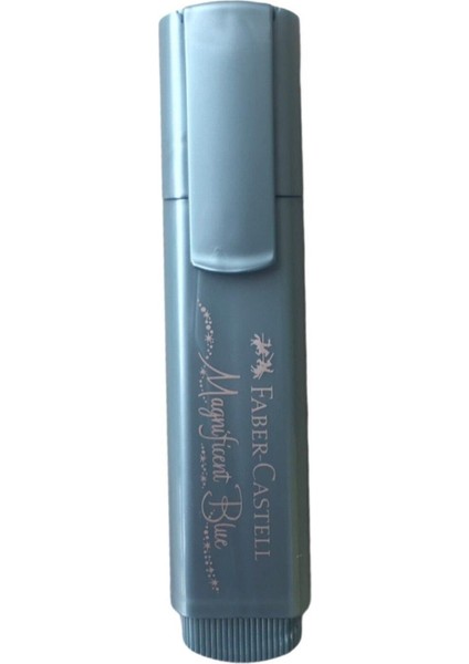 Faber Castell Faber-Castell Fosforlu Kalem 46 Metalik Mavi