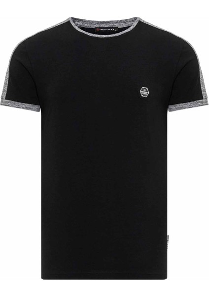 CT739 Basic Siyah Erkek Tişört