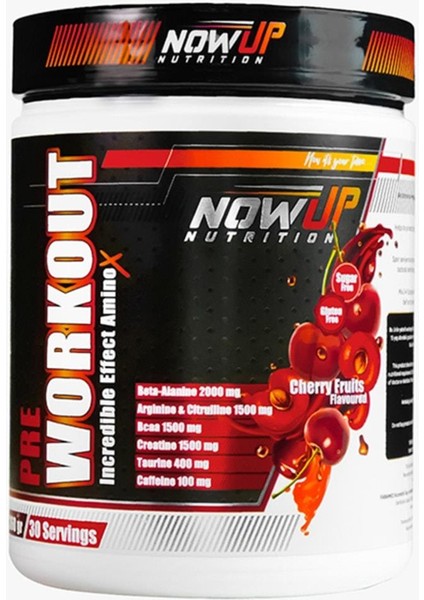 Nowup Nutrıtıon Nowup Pre-Workout 360 Gr.(Vişne Aromalı)