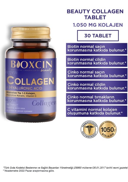 Beauty Collagen 30 Tablet - Tip1 Tip 3 Hidrolize