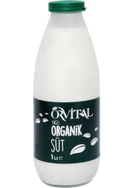 Organik Yağlı Pastorize Süt 1 L