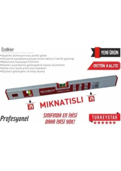 Bay-Tec Su Terazisi Mıknatıslı 50 cm