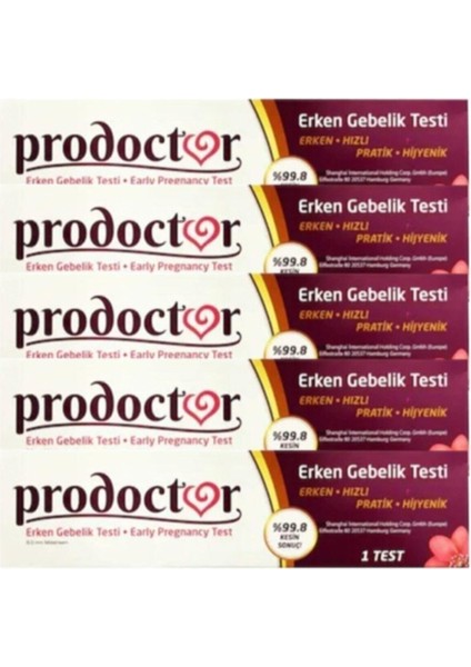 Erken Gebelik Testi 99.8 Kesin Sonuç X 5 Adet