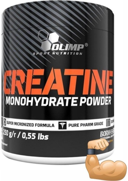 Creatine Monohydrate Powder Super Micronized Kas Geliştirici Dayanıklılık Performans 250 gr