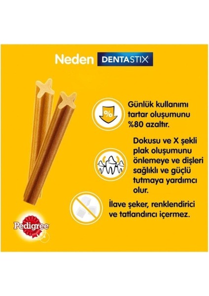 Dentastix Büyük Irk Şerit Köpek Ödül Maması 270 gr (12 Adet)