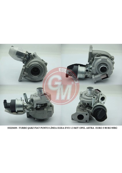 55225439-TURBO Komple Corsa-Meriva-Palio-Albea 1.3 Mjtd-Cdti Stop / Star Teknolojisi