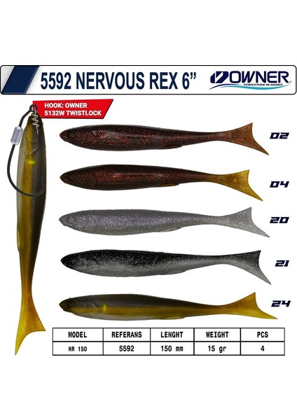 5592 Nervous Rex 150MM 21