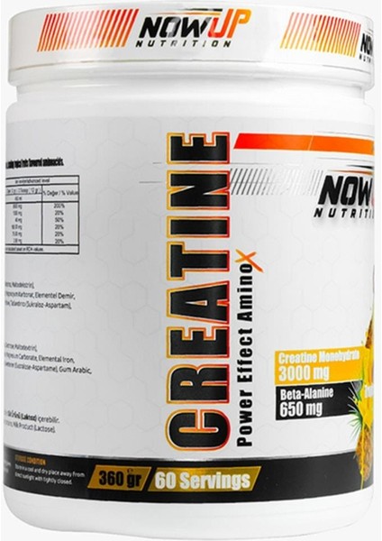 Nowup Nutrıtıon Creatine / Tropical Fruits 360 gr