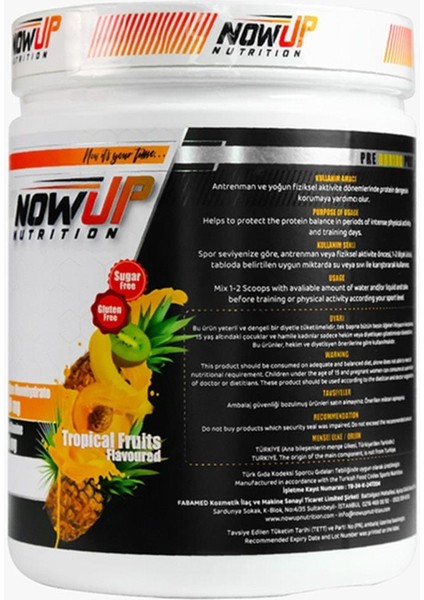 Nowup Nutrıtıon Creatine / Tropical Fruits 360 gr