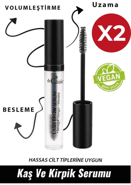 Kaş ve Kirpik Serumu 6 ml X2