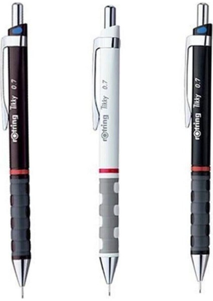 Tikyy 0,7 Uçlu Kalem 3'lü Set + Faber Castell Min 0.7 2b 60 mm 120`LI Hediye