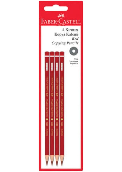 Faber Castell 4 Kırmızı Kopya Boya Kalemi