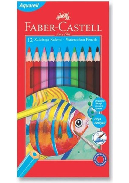 Faber Castell Redlıne Aquarell Kuru Boya 12 Renk