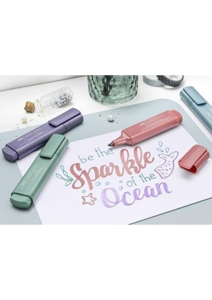 Faber Castell 1546 Metalik Fosforlu Kalem 8'li fırsatları