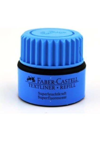 Faber Castell Fosforlu Mavi Mürekkep