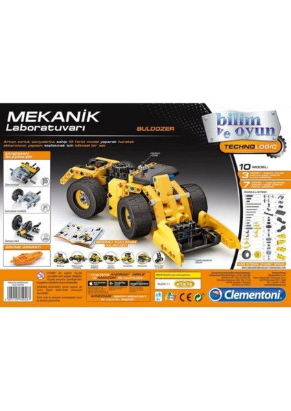 Mekanik Laboratuvarı Buldozer Bilim ve Oyun Seti modelleri
