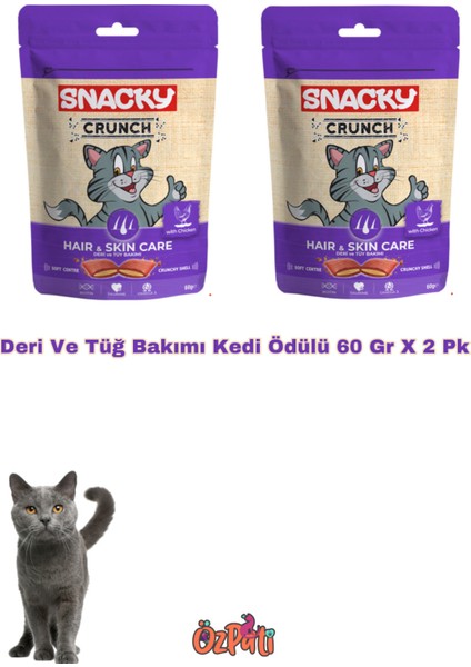 Deri ve Tüğ Bakımı Kedi Ödülü 60 gr x 2 Pk