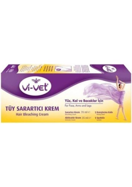 Vi-Vet Vivet Tüy Sarartıcı Krem 35 ml +70 ml Paket