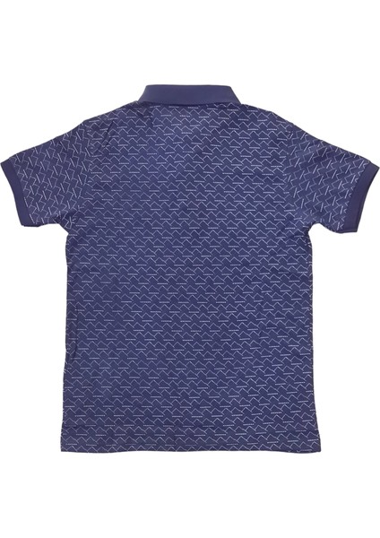 Erkek Koyu Mavi Büyük Beden Polo Yakalı Yakası Düğmeli Kısa Kollu Pamuklu Tişört Etp-Bsü modelleri